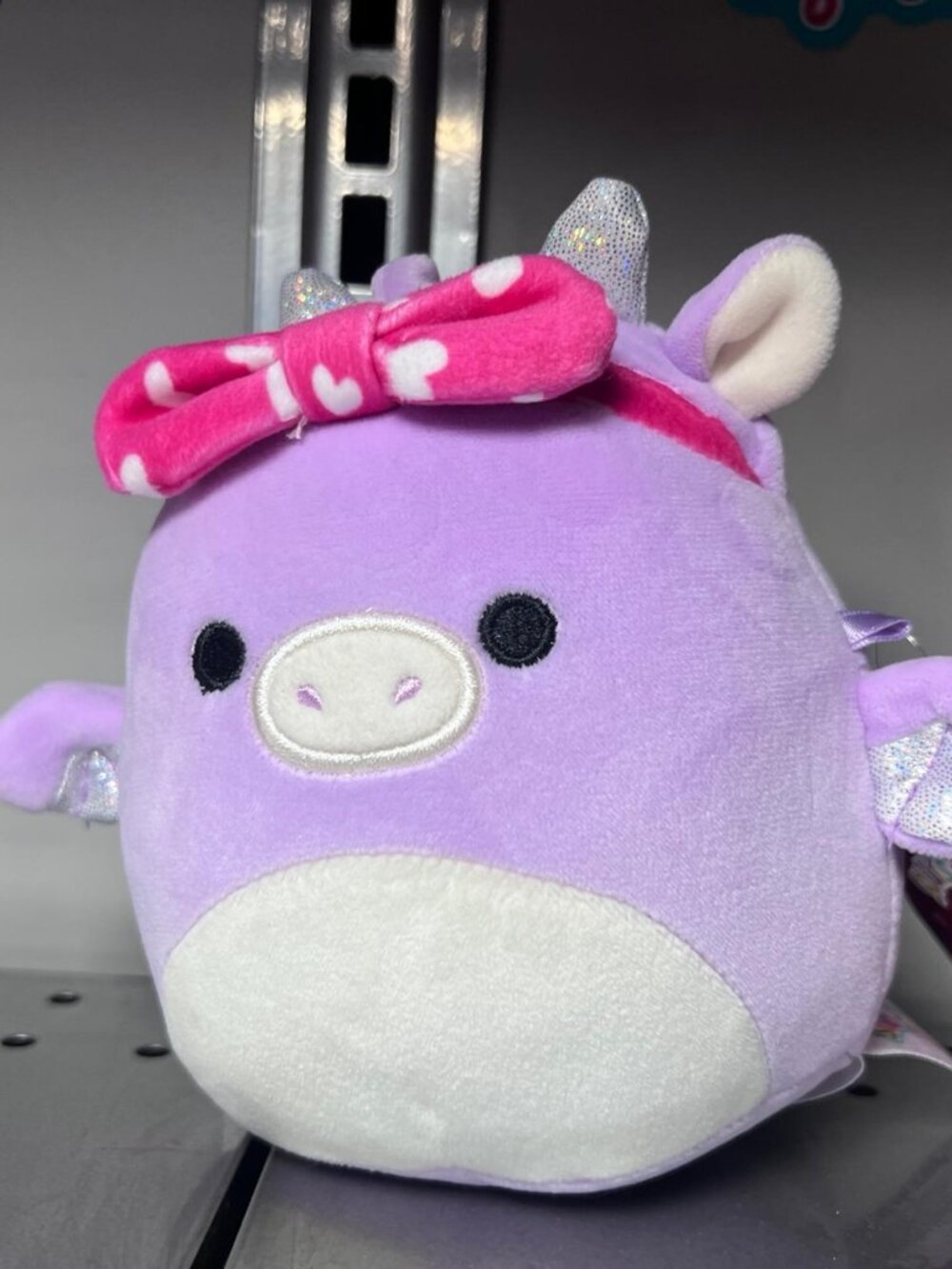 Squishmallow 5β Dina purple dragon plush headband nwt